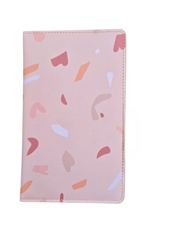 Glass & Ladder Handbags - Glass Ladder & Co. Kristina Lubinski Pink Faux Leather Travel Passport Wallet